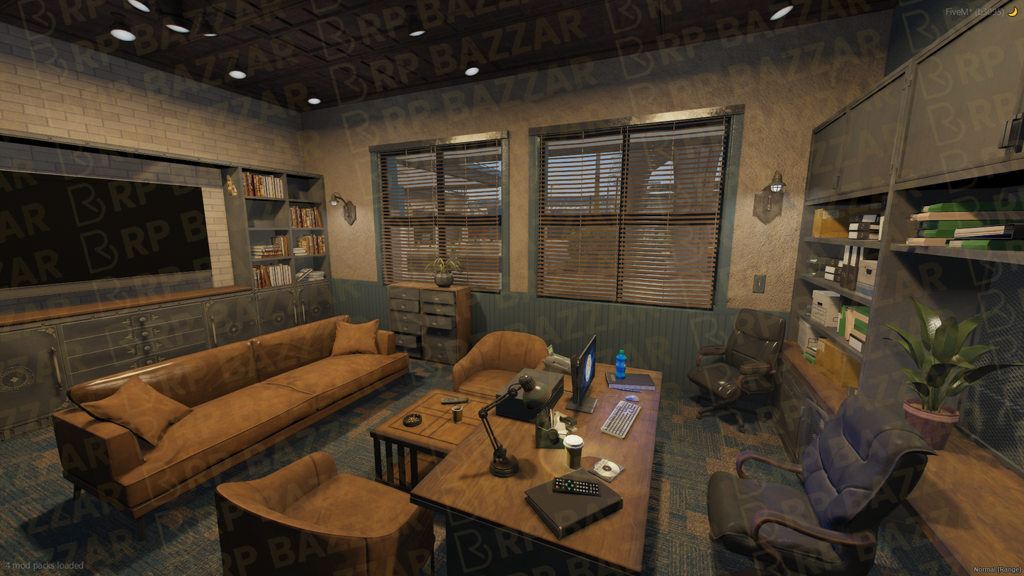 Command Police Station FiveM MLO — GTA RP Interior — ESX QB QBOX — RPBazzar