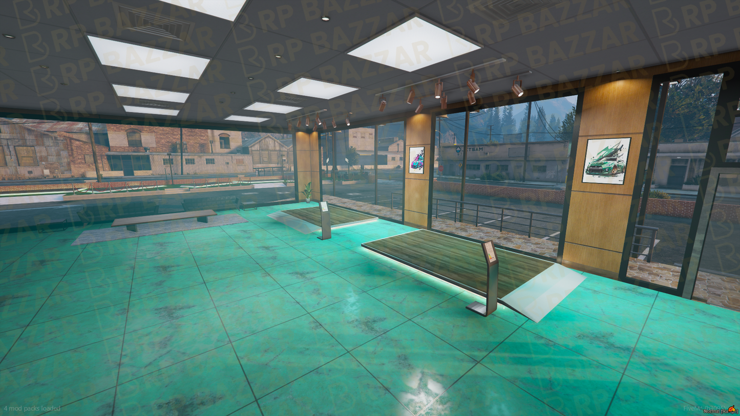 Rugged Vehicle Shop FiveM MLO — GTA RP Interior — ESX QB QBOX — RPBazzar
