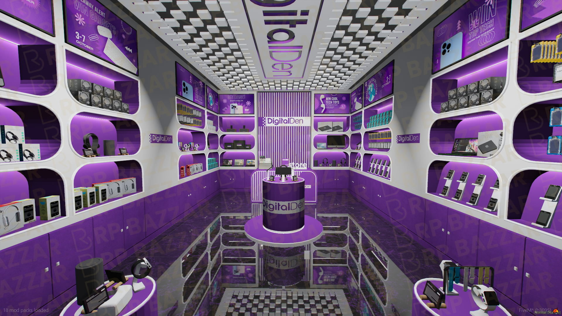 Tech Electronic Store FiveM MLO — GTA RP Interior — ESX QB QBOX — RPBazzar