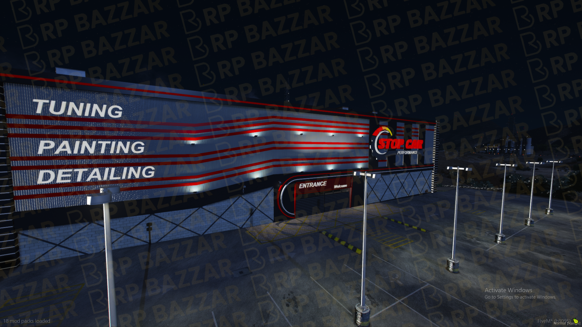 Premium Mechanic Shop FiveM MLO — GTA RP Interior — ESX QB QBOX — RPBazzar