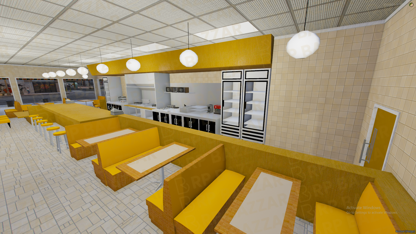 Luxury Food Hall FiveM MLO — GTA RP Interior — ESX QB QBOX — RPBazzar