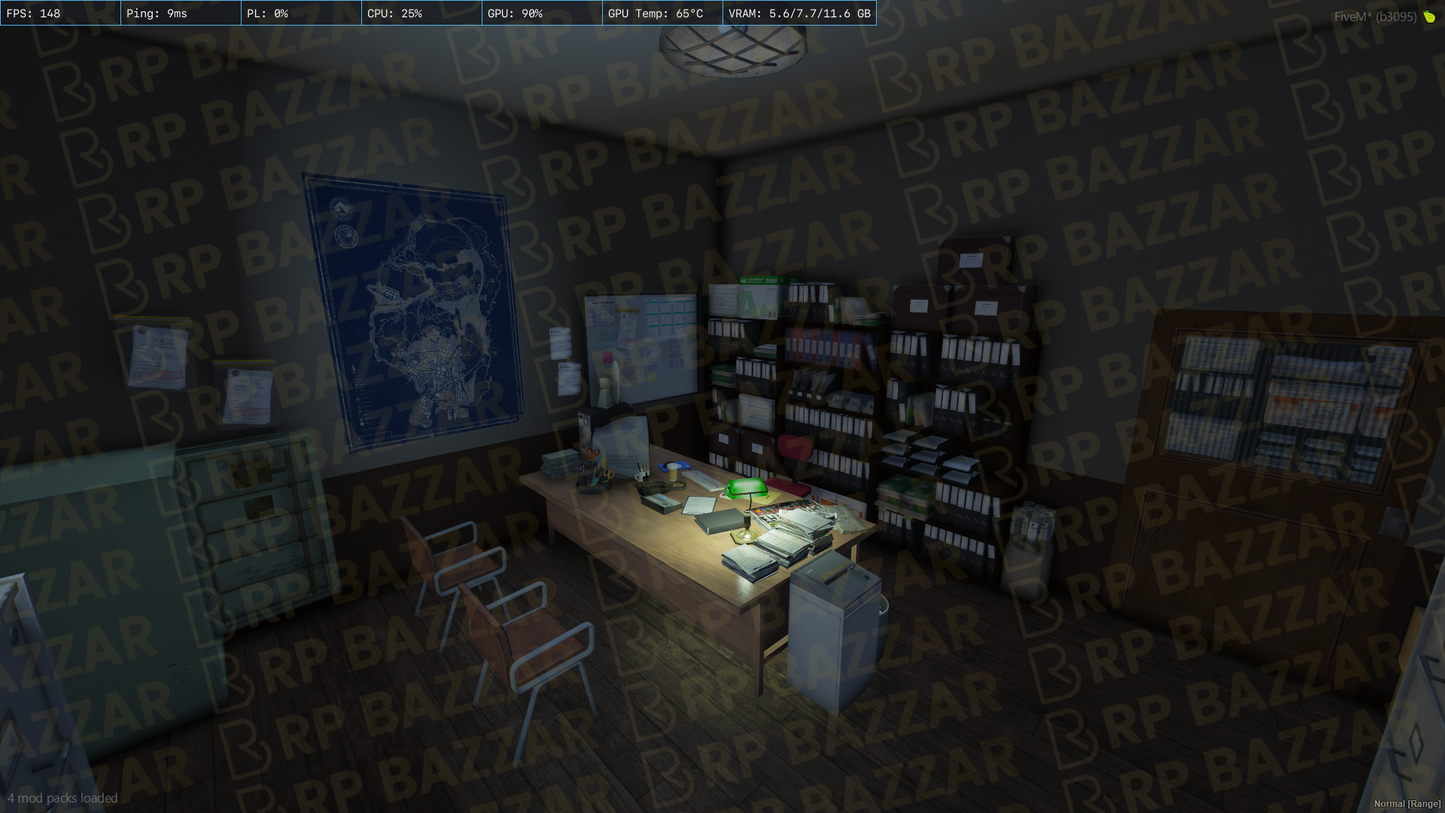 Glass Office FiveM MLO — GTA RP Interior — ESX QB QBOX — RPBazzar