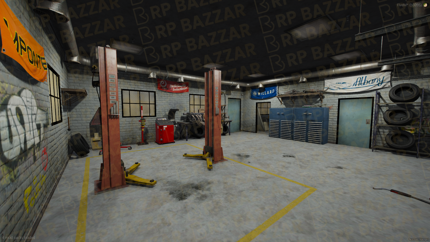 Industrial Repair Station FiveM MLO — GTA RP Interior — ESX QB QBOX — RPBazzar
