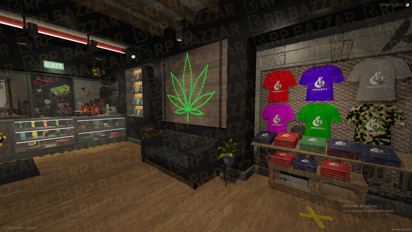 Underground Weed Store FiveM MLO — GTA RP Interior — ESX QB QBOX — RPBazzar