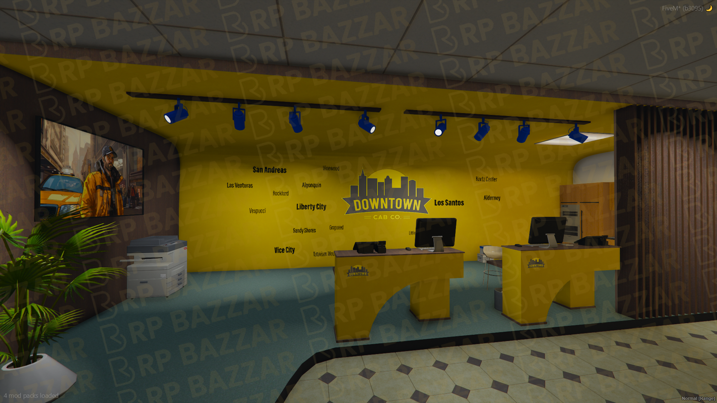 010.Taxi Depot FiveM MLO — rpbazzar
