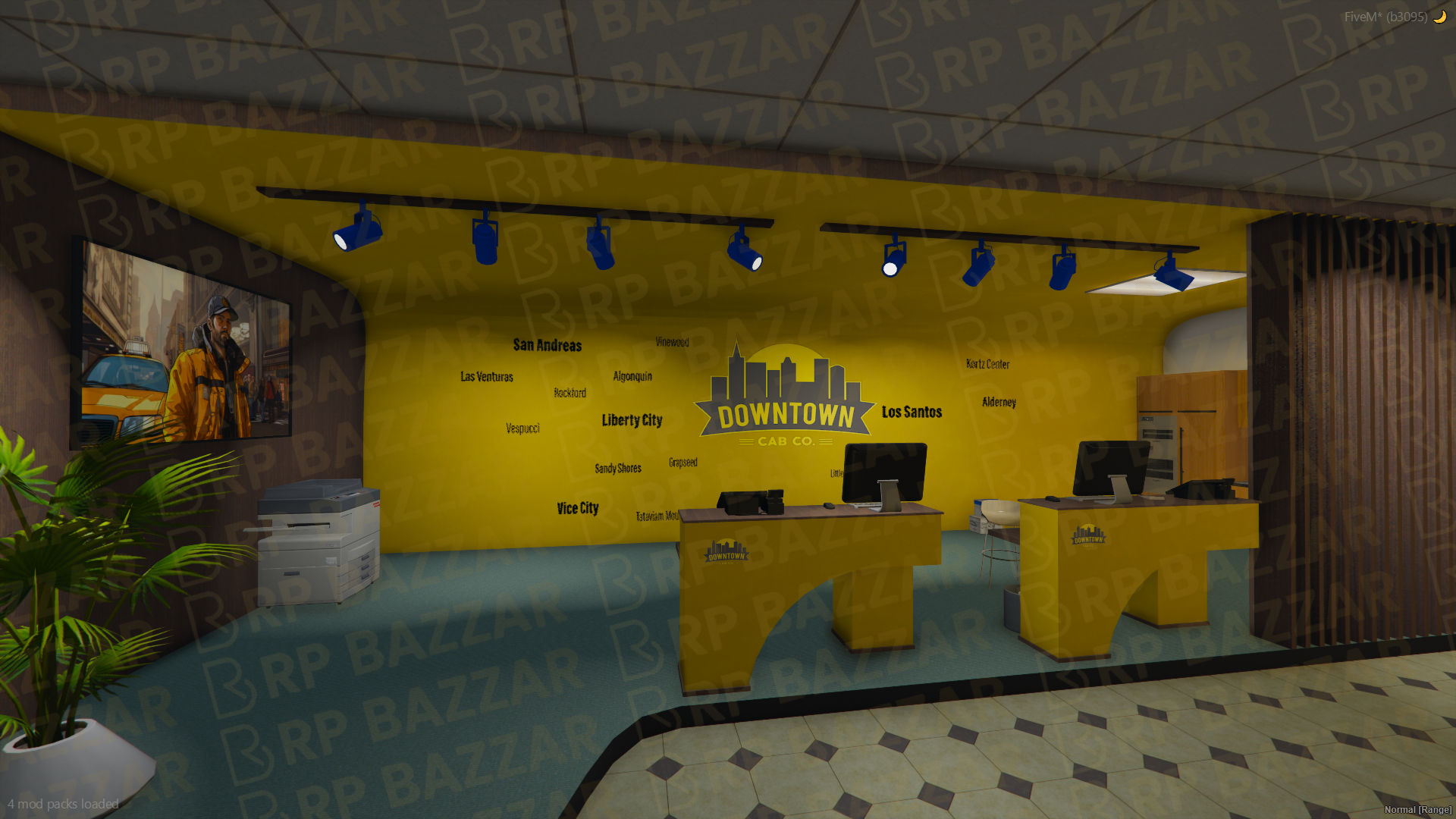 010.Taxi Depot FiveM MLO — rpbazzar