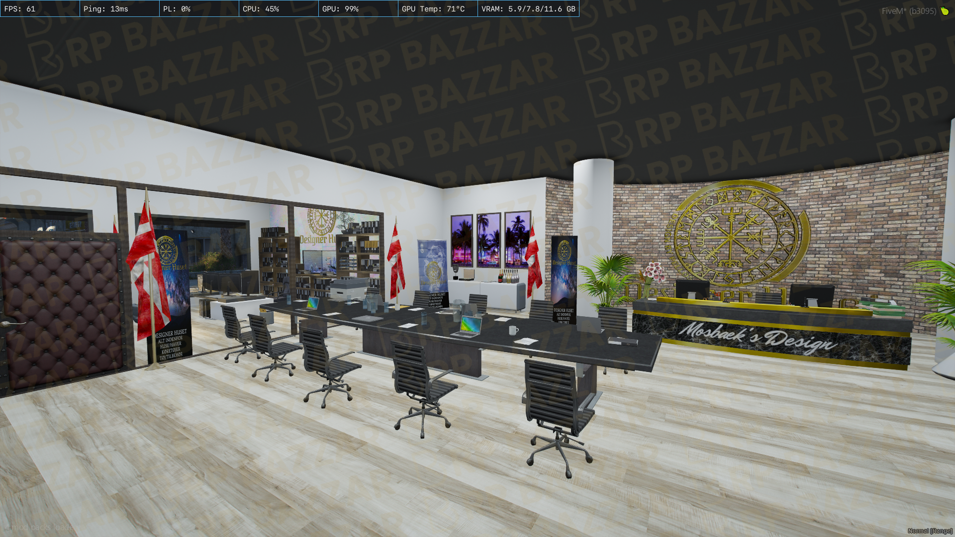 Industrial Office FiveM MLO — GTA RP Interior — ESX QB QBOX — RPBazzar