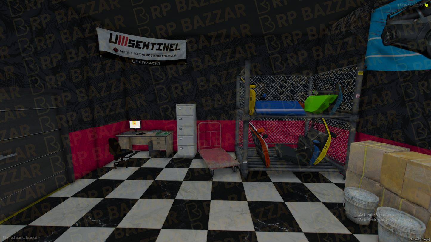 Tricked-Out Mechanic Shop FiveM MLO — GTA RP Interior — ESX QB QBOX — RPBazzar