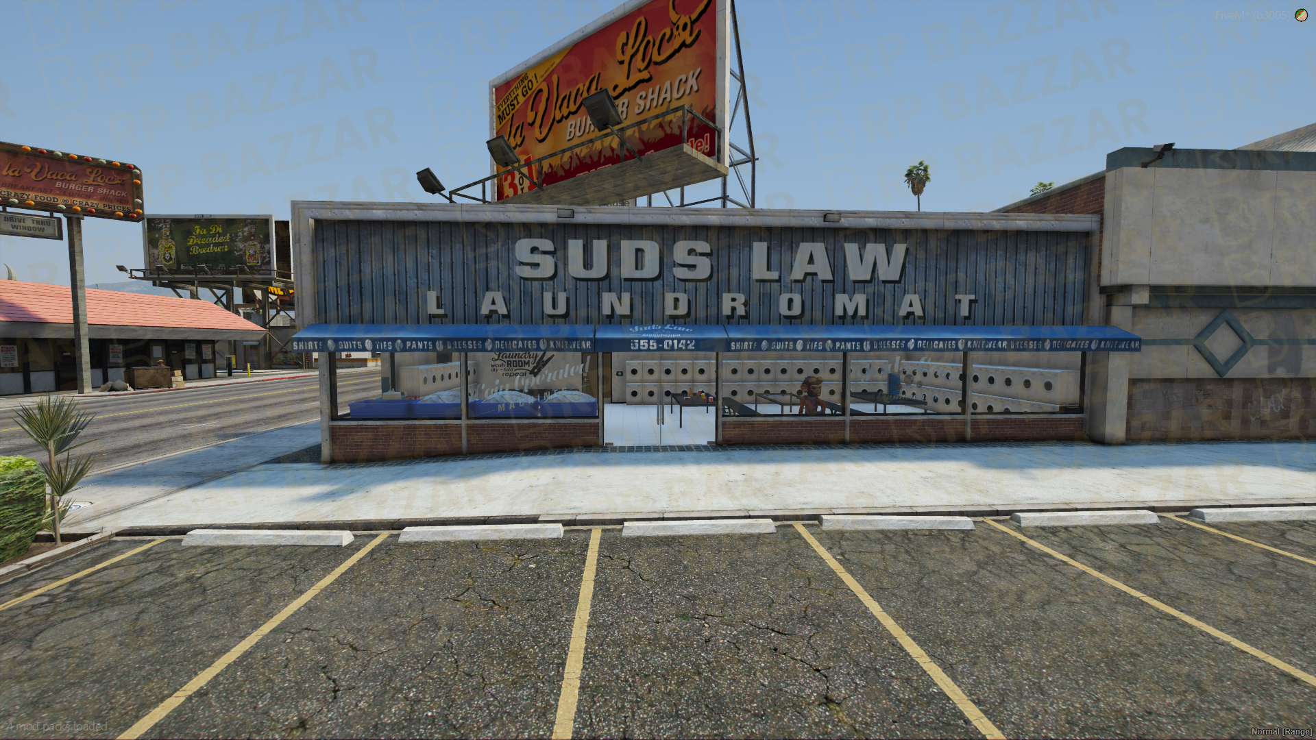 Urban Laundry Place FiveM MLO — GTA RP Interior — ESX QB QBOX — RPBazzar