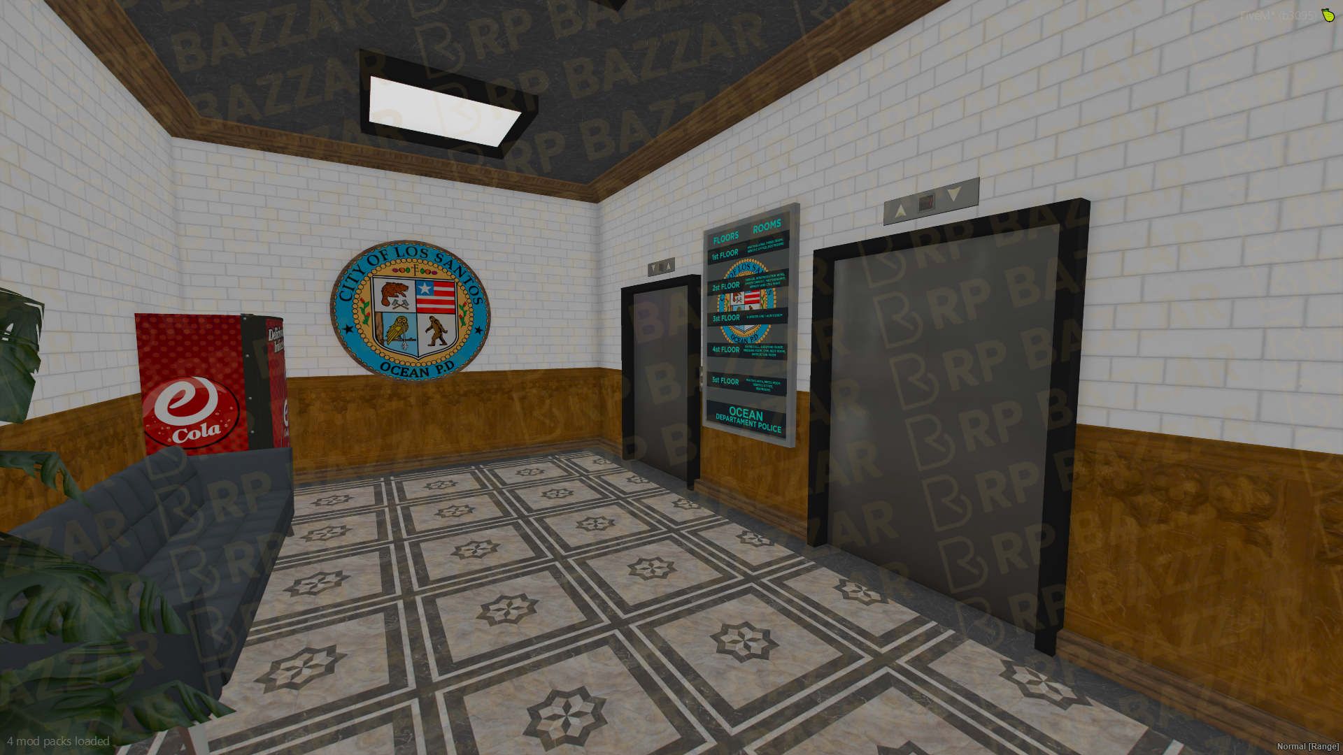 Patrol Police Station FiveM MLO — GTA RP Interior — ESX QB QBOX — RPBazzar