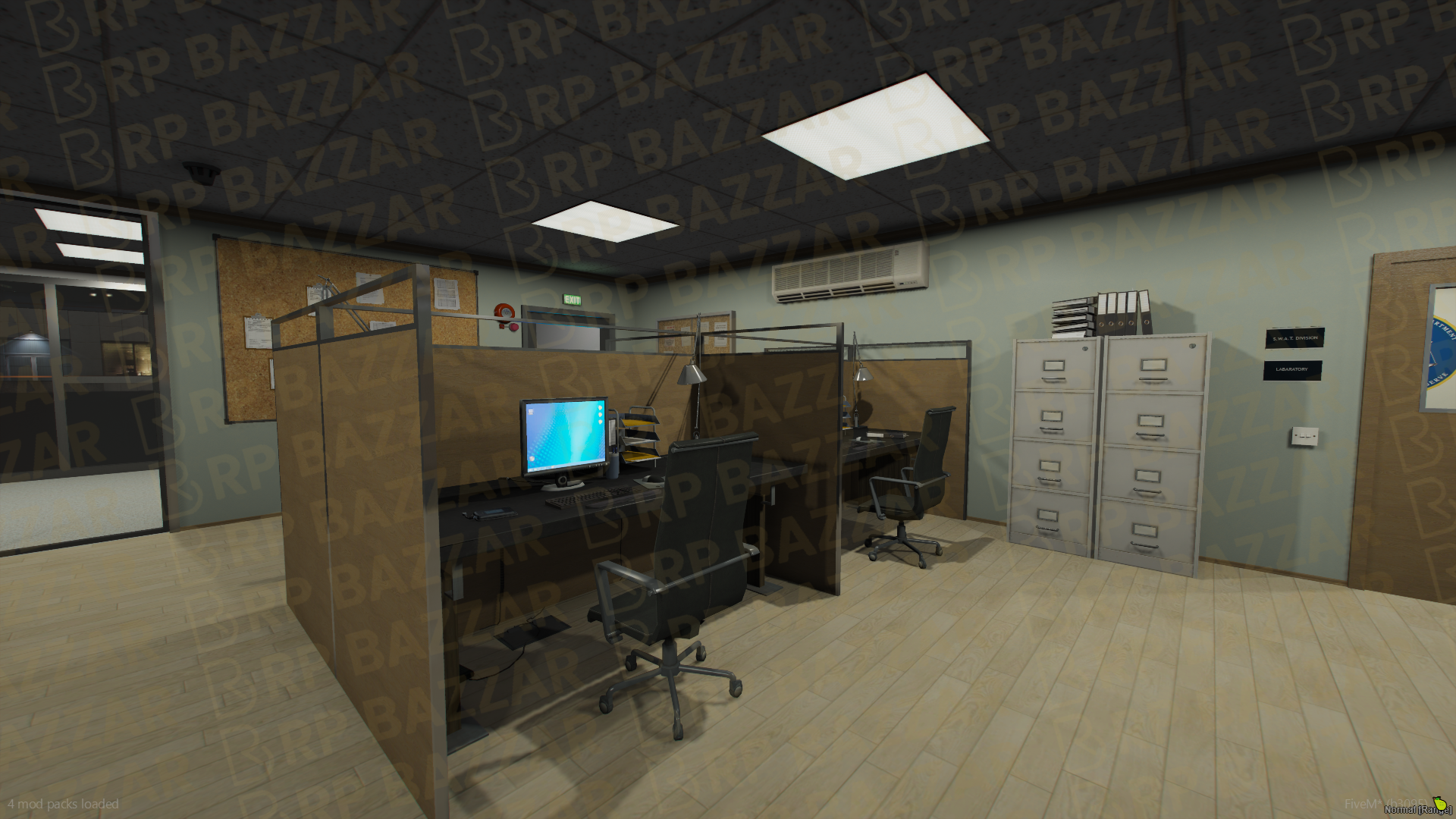 Sentinel Police Station FiveM MLO — GTA RP Interior — ESX QB QBOX — RPBazzar