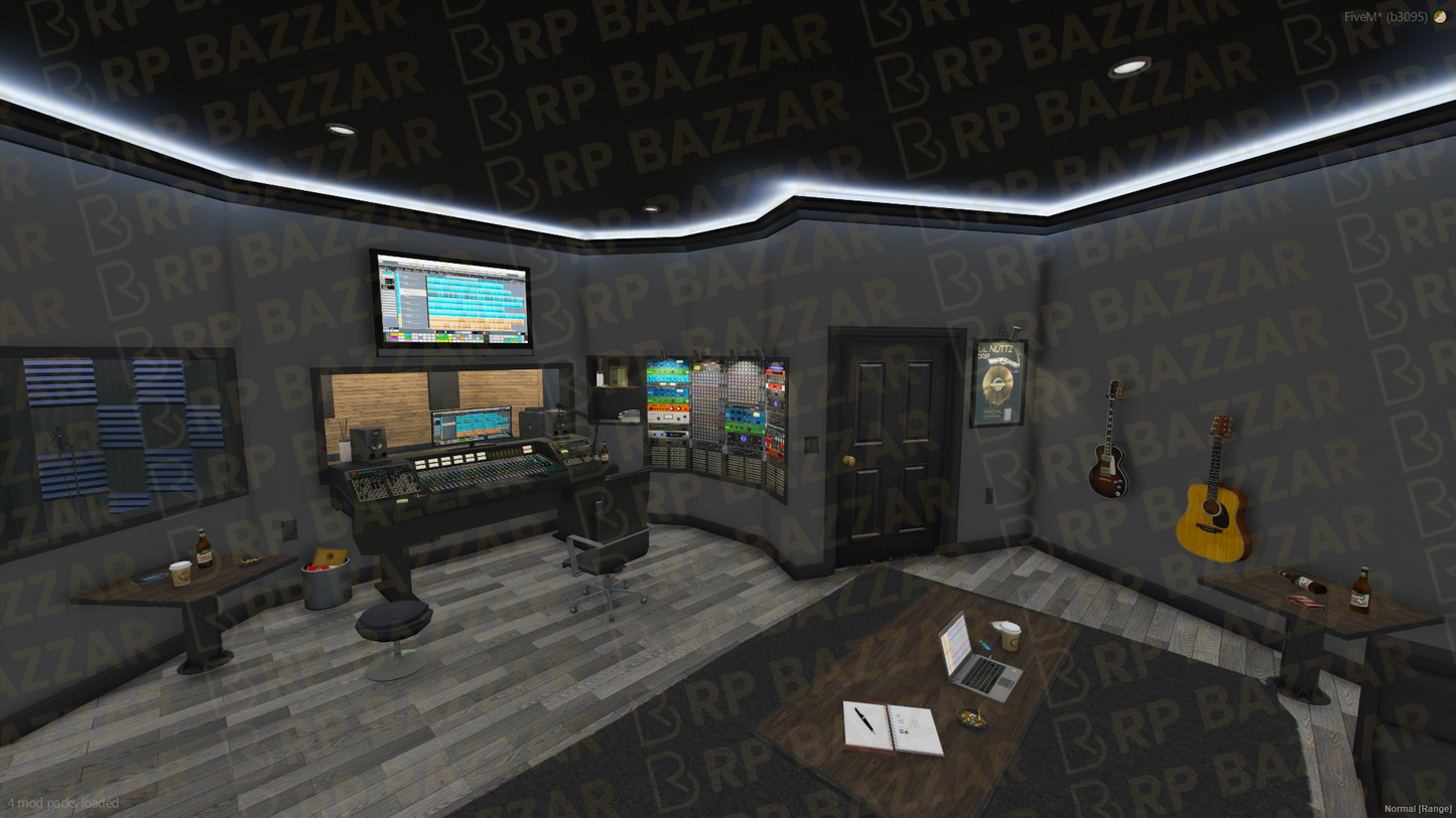 Modern Recording Studio FiveM MLO — GTA RP Interior — ESX QB QBOX — RPBazzar