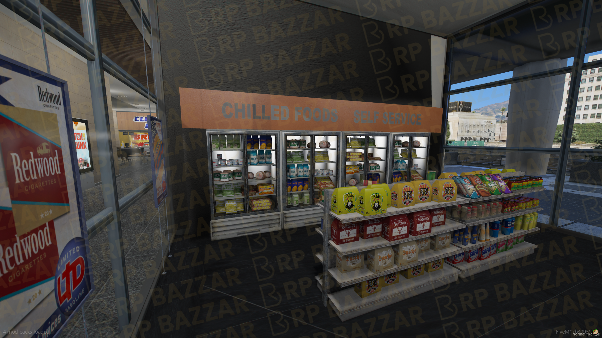 Modern Shopping Mall FiveM MLO — GTA RP Interior — ESX QB QBOX — RPBazzar