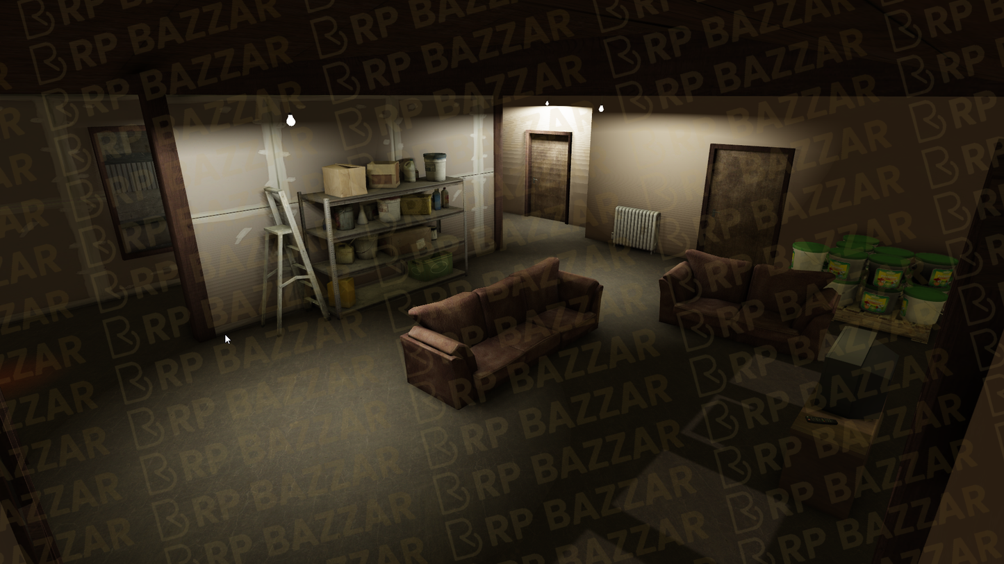Abandoned Gang Stash House FiveM MLO — GTA RP Interior — ESX QB QBOX — RPBazzar