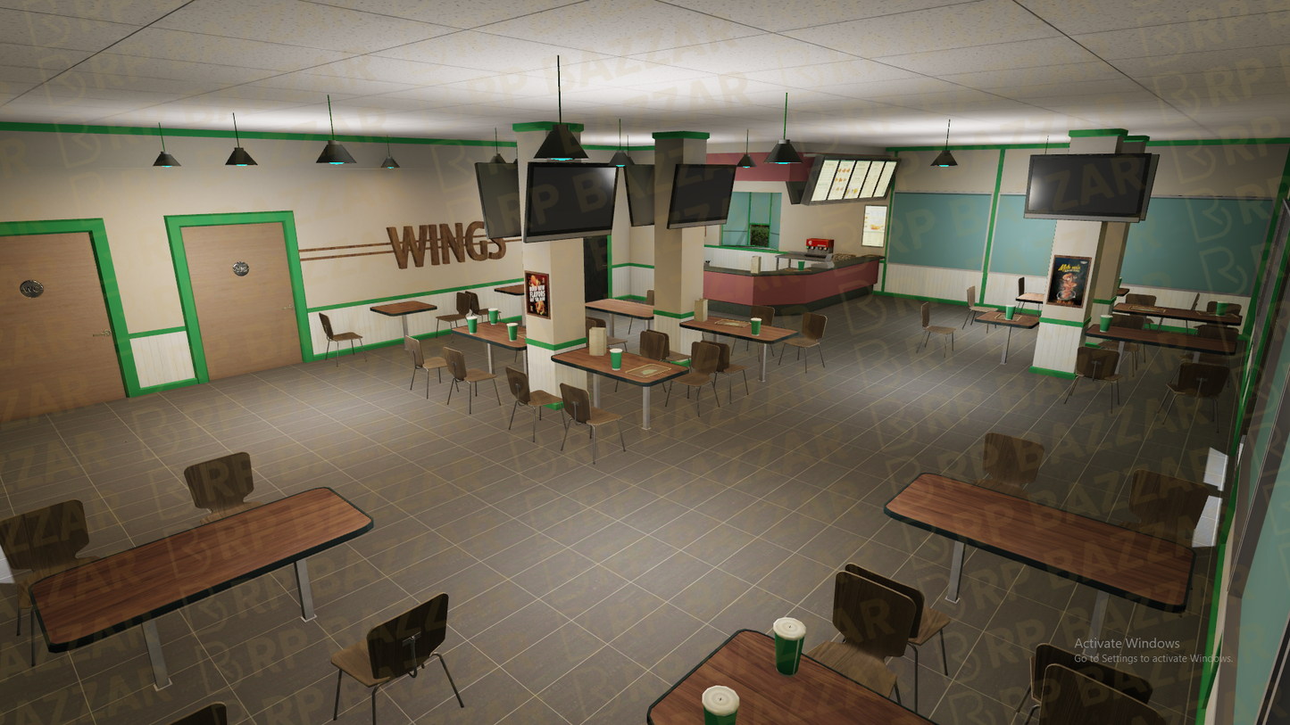 Upscale Dining Hall FiveM MLO — GTA RP Interior — ESX QB QBOX — RPBazzar