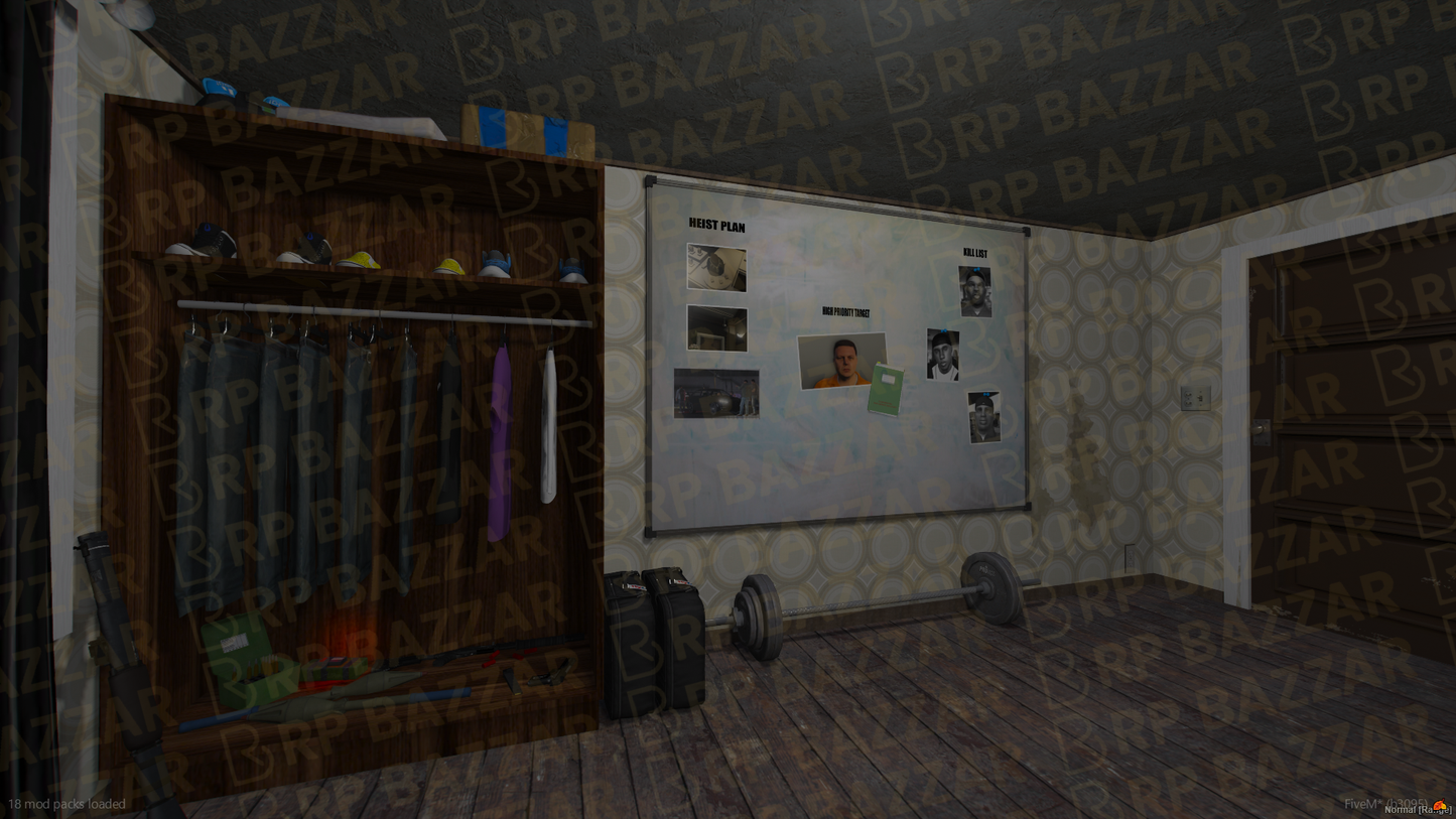 Retro House FiveM MLO — GTA RP Interior — ESX QB QBOX — RPBazzar