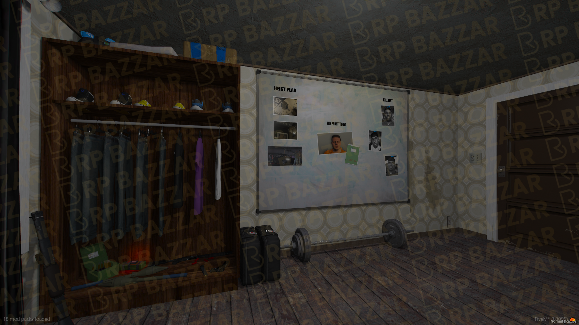 Retro House FiveM MLO — GTA RP Interior — ESX QB QBOX — RPBazzar