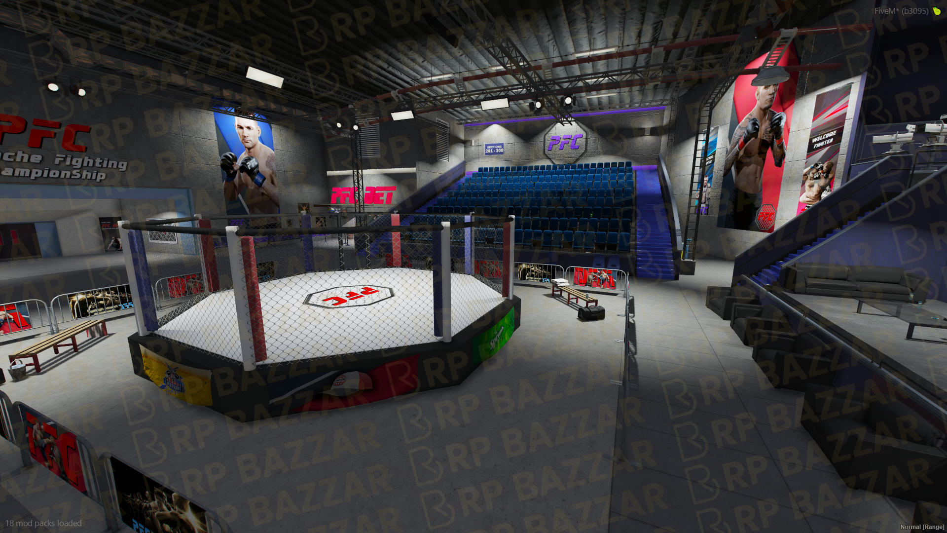 Brutal Boxing Ring FiveM MLO — GTA RP Interior — ESX QB QBOX — RPBazzar