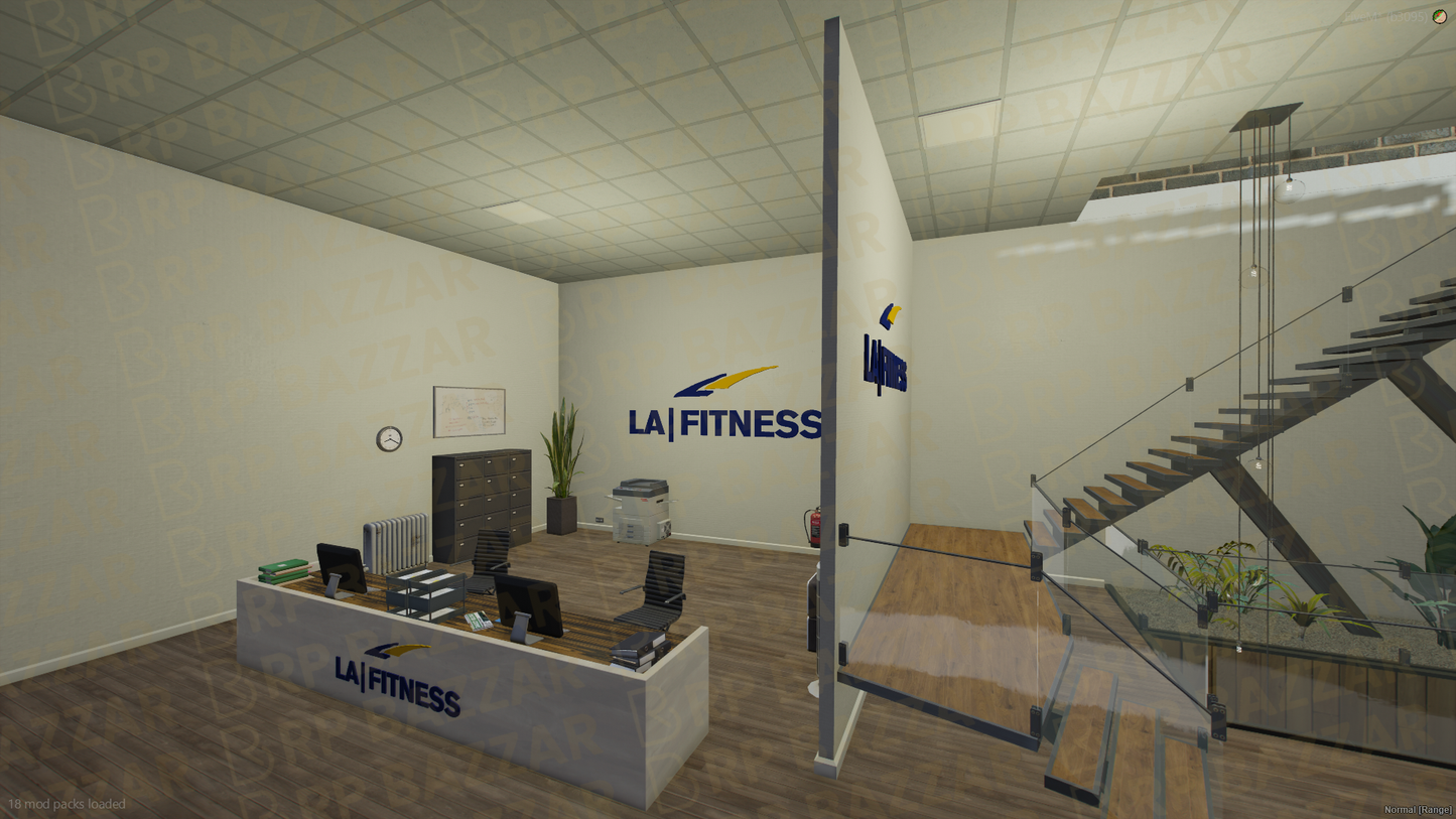 Elite Gyms & Fitness FiveM MLO — GTA RP Interior — ESX QB QBOX — RPBazzar