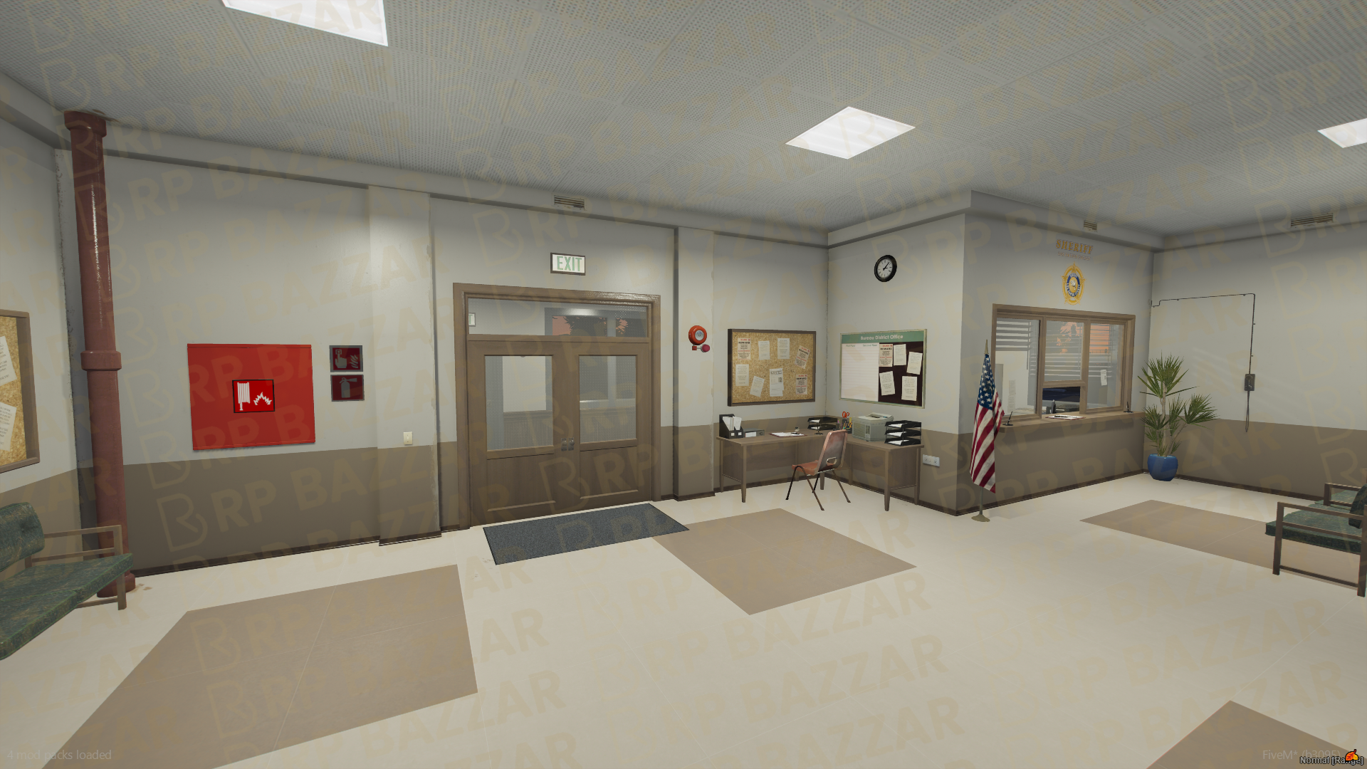District Police Station FiveM MLO — GTA RP Interior — ESX QB QBOX — RPBazzar