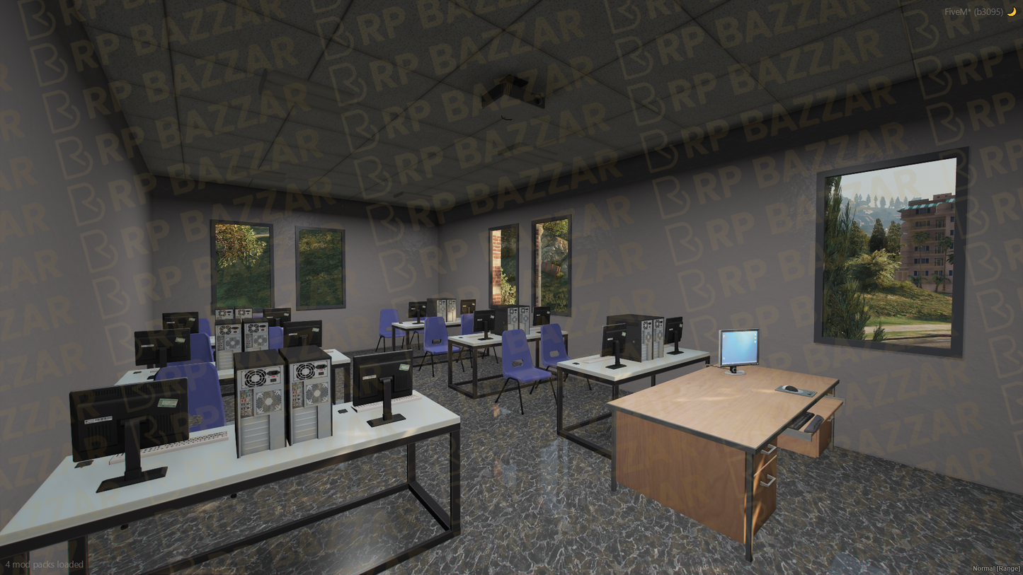 Classic School & University FiveM MLO — GTA RP Interior — ESX QB QBOX — RPBazzar
