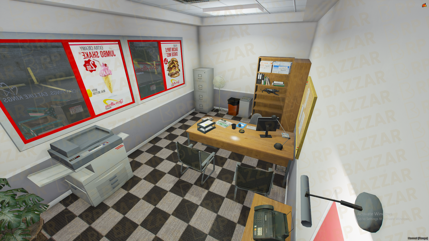 Retro Kitchen FiveM MLO — GTA RP Interior — ESX QB QBOX — RPBazzar