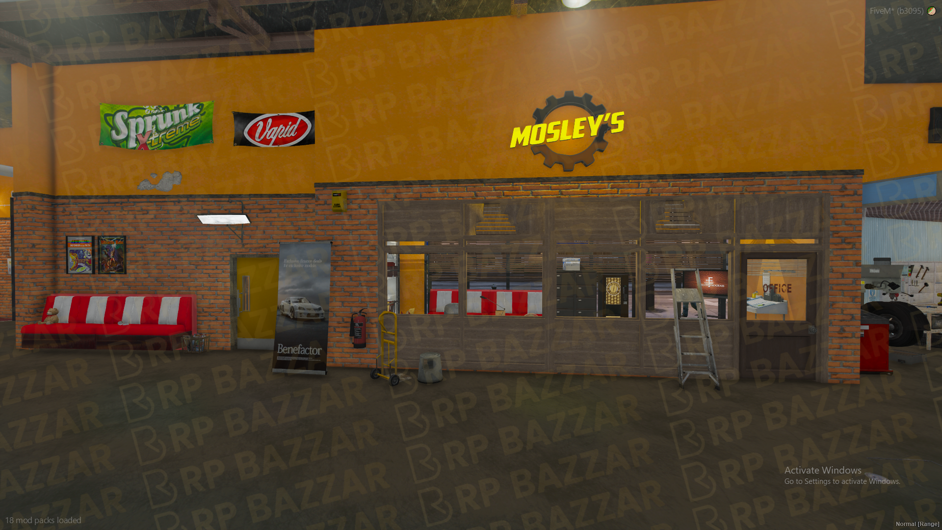 Eastside Mechanic Shop FiveM MLO — GTA RP Interior — ESX QB QBOX — RPBazzar