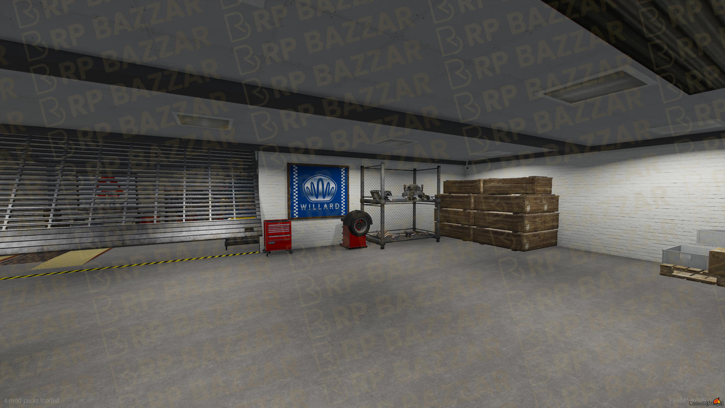 Roadside Repair Station FiveM MLO — GTA RP Interior — ESX QB QBOX — RPBazzar