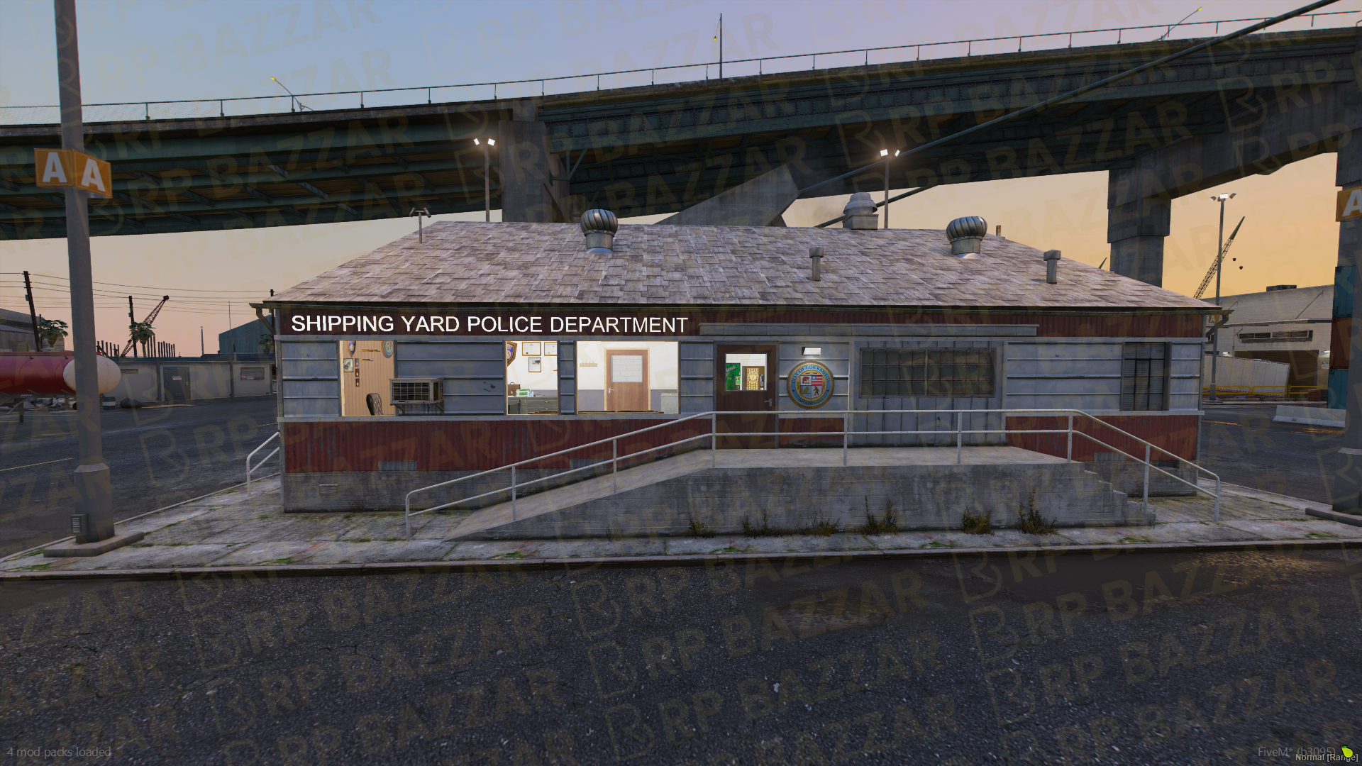 Grand Police Station FiveM MLO — GTA RP Interior — ESX QB QBOX — RPBazzar