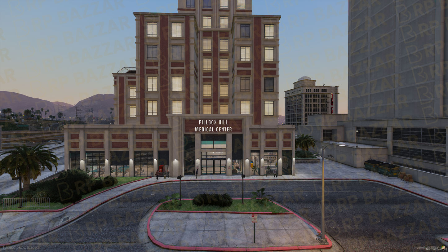 Sunrise Hospital FiveM MLO — GTA RP Interior — ESX QB QBOX — RPBazzar
