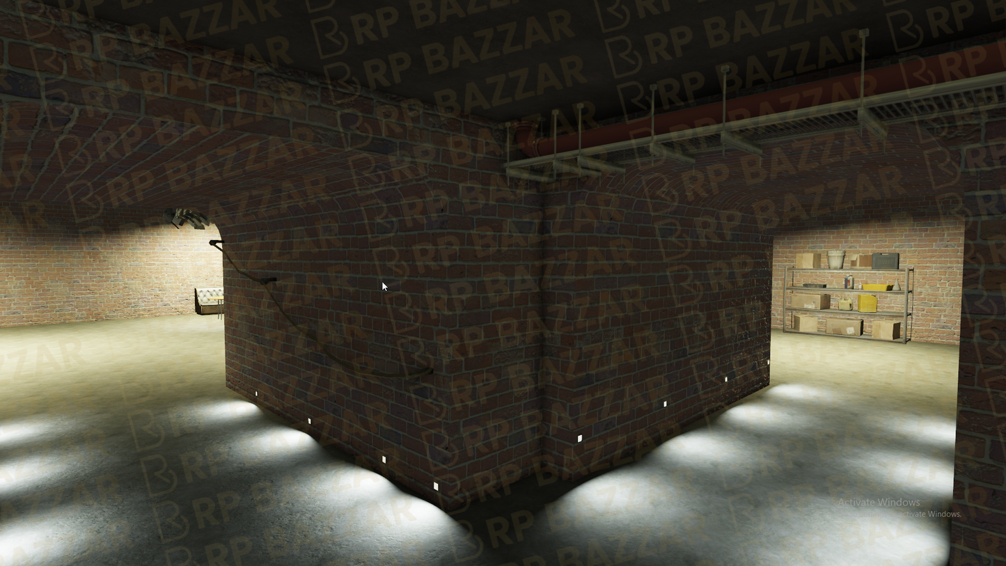 Abandoned Gang Basement FiveM MLO — GTA RP Interior — ESX QB QBOX — RPBazzar