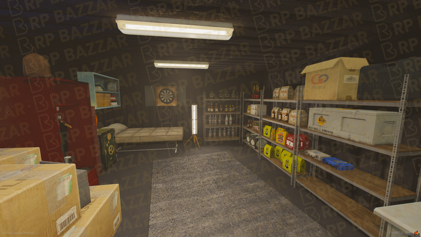 Massive Storage Room & Warehouse FiveM MLO — GTA RP Interior — ESX QB QBOX — RPBazzar