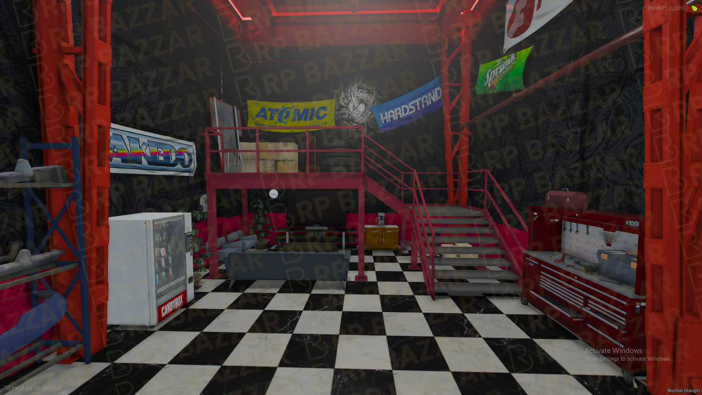 Tricked-Out Mechanic Shop FiveM MLO — GTA RP Interior — ESX QB QBOX — RPBazzar