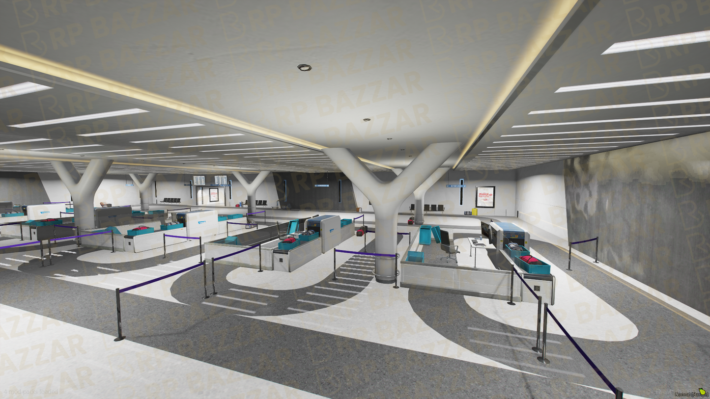 Busy Airport FiveM MLO — GTA RP Interior — ESX QB QBOX — RPBazzar