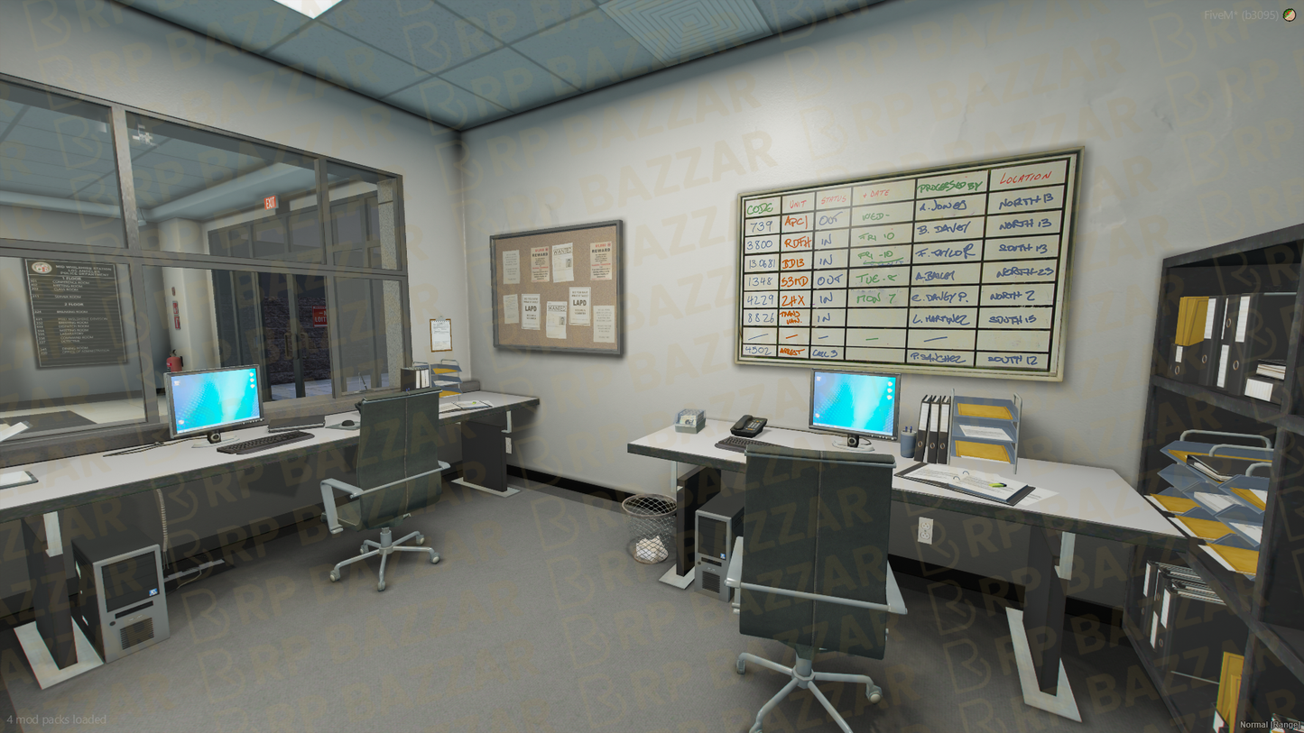 Central Police Station FiveM MLO — GTA RP Interior — ESX QB QBOX — RPBazzar