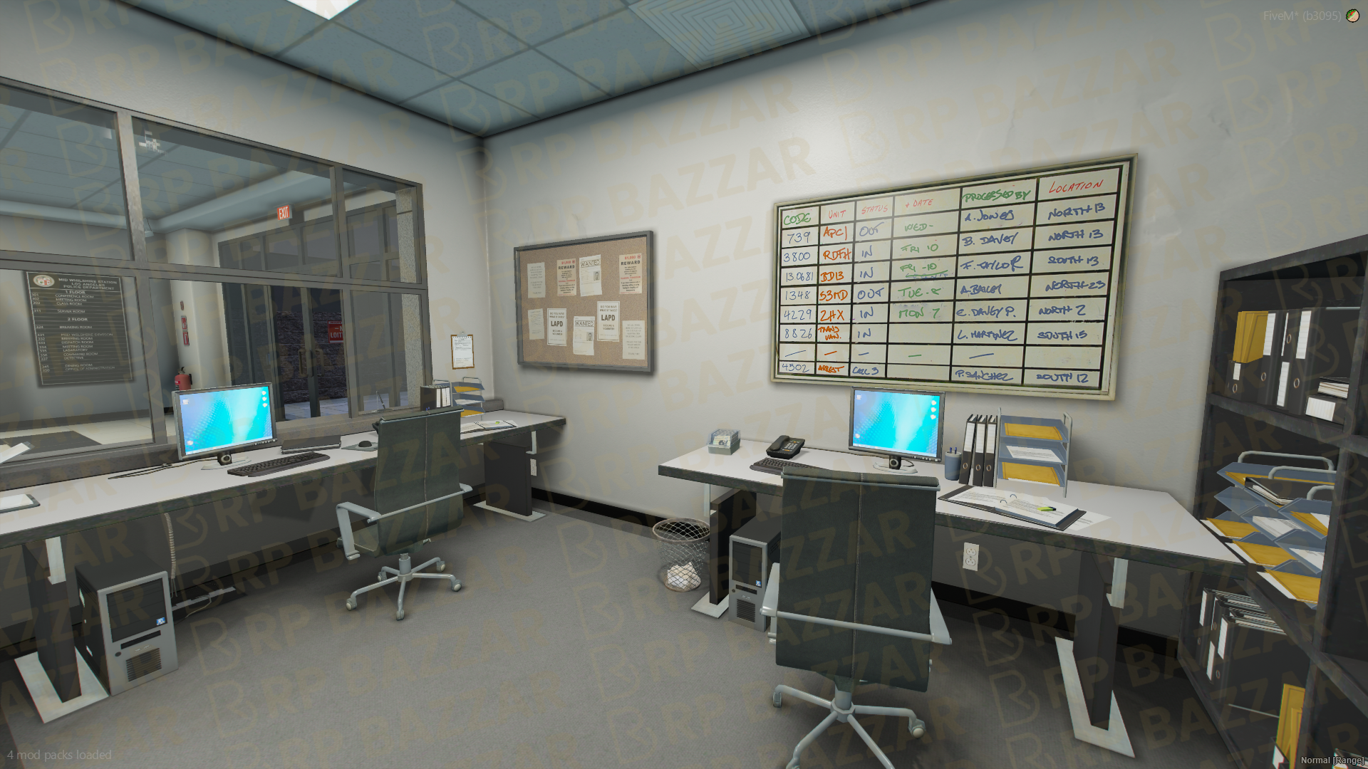 Central Police Station FiveM MLO — GTA RP Interior — ESX QB QBOX — RPBazzar