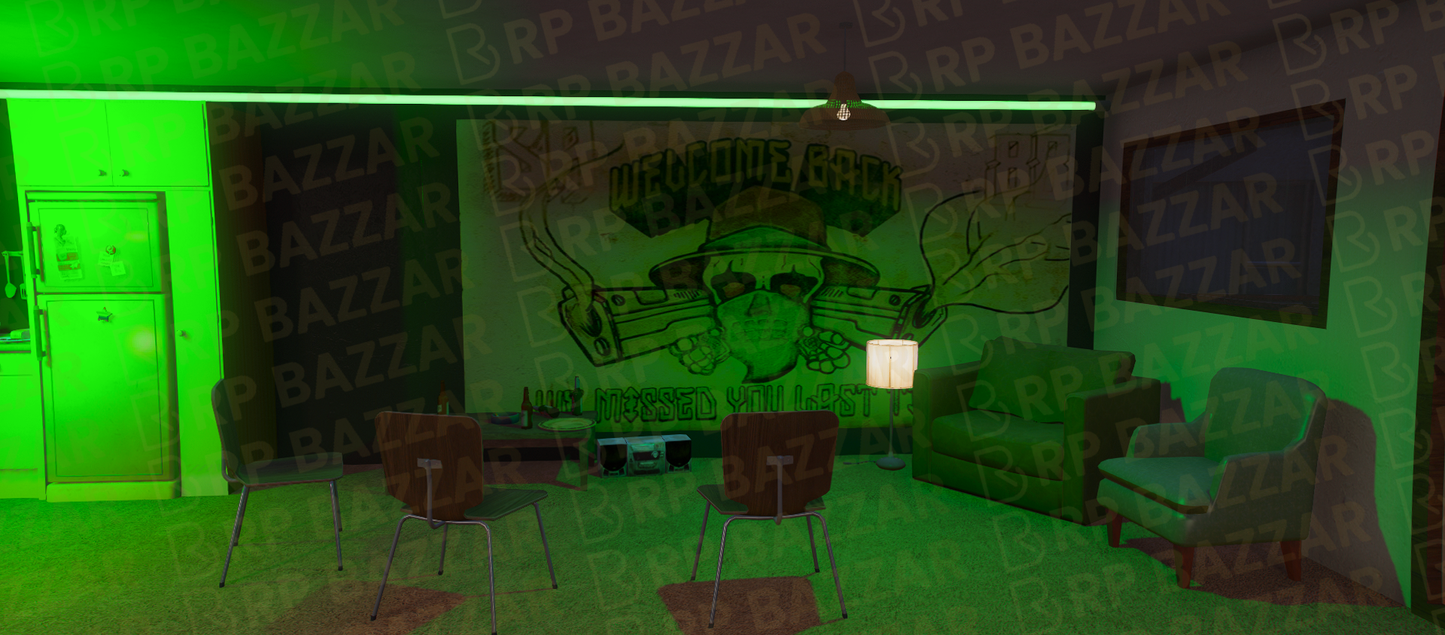 Lore-Friendly Gang Clubhouse FiveM MLO — GTA RP Interior — ESX QB QBOX — RPBazzar