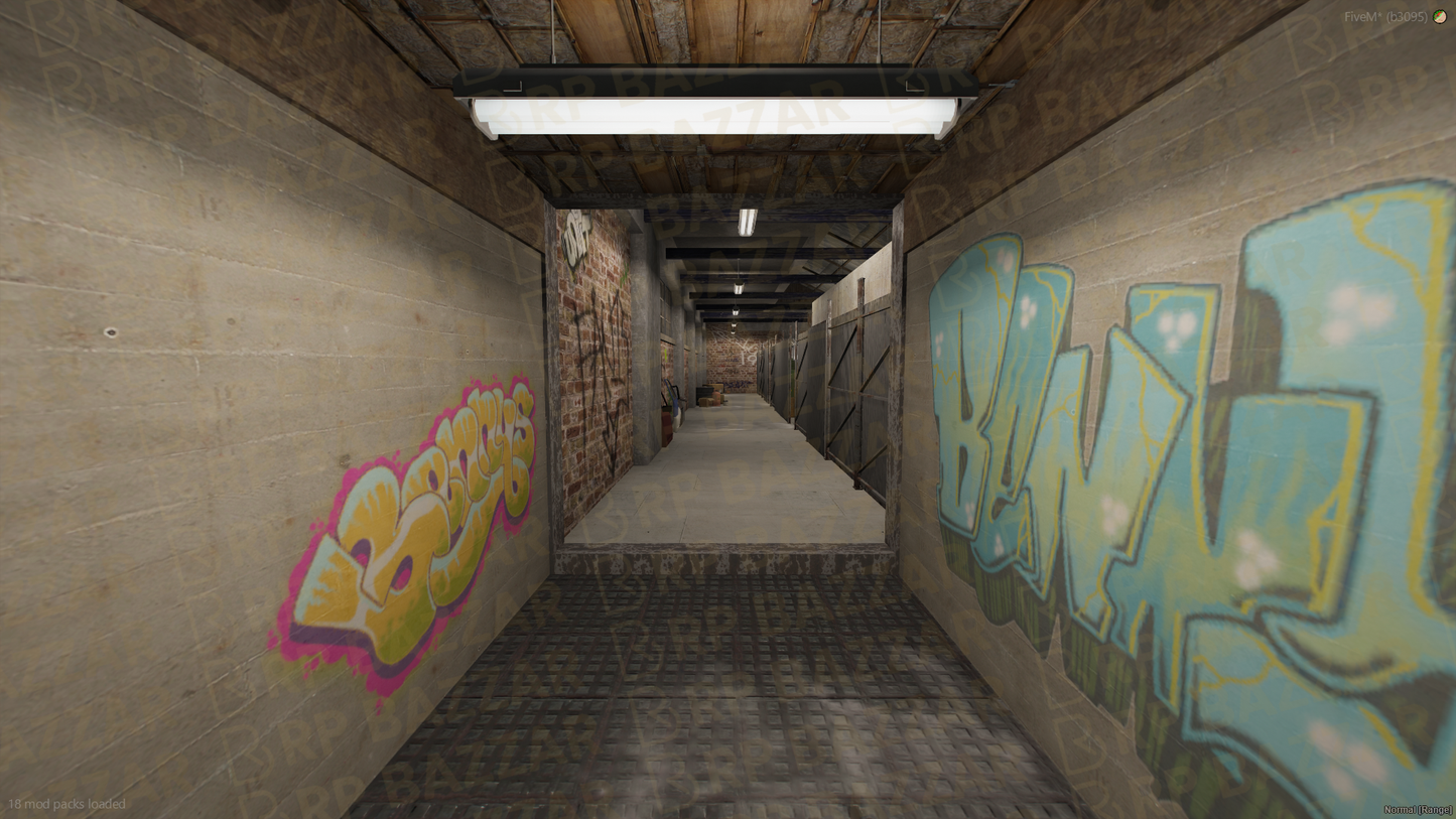Gritty Gang Garage FiveM MLO — GTA RP Interior — ESX QB QBOX — RPBazzar