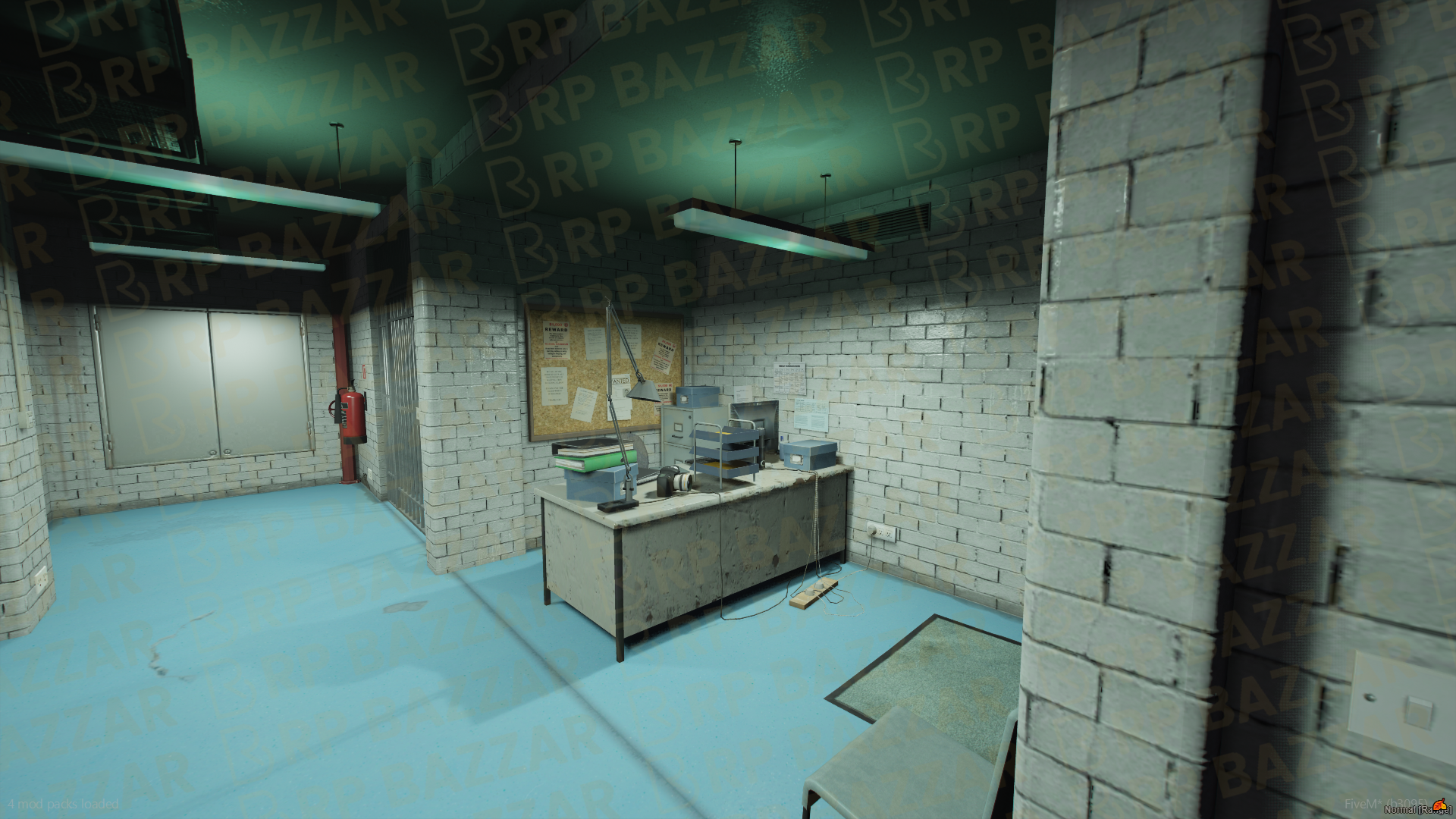 Desert Police Station FiveM MLO — GTA RP Interior — ESX QB QBOX — RPBazzar