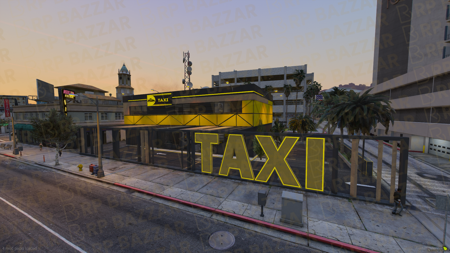 Downtown Taxi Depot FiveM MLO — GTA RP Interior — ESX QB QBOX — RPBazzar