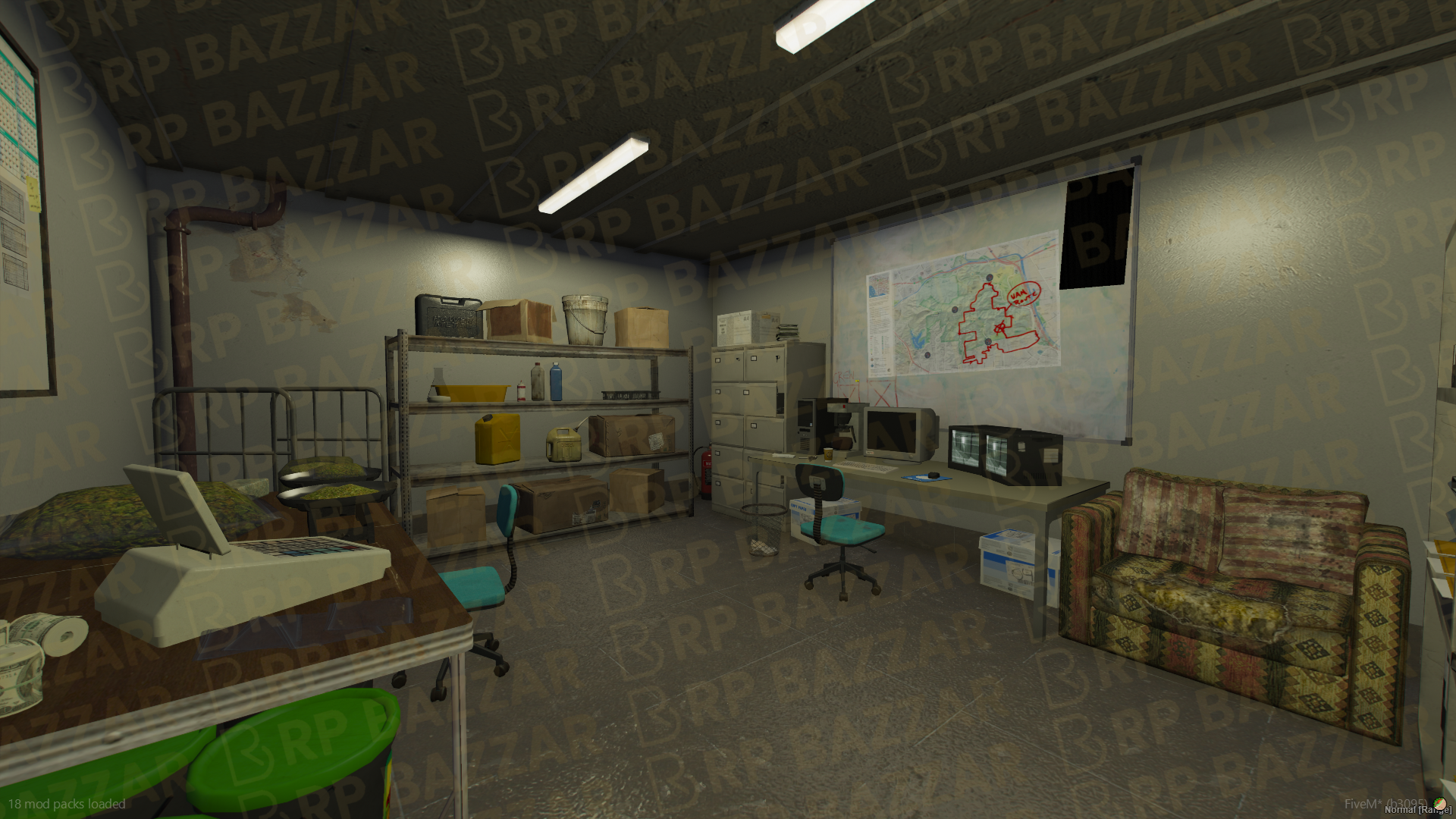 Basement Drug Lab FiveM MLO — GTA RP Interior — ESX QB QBOX — RPBazzar