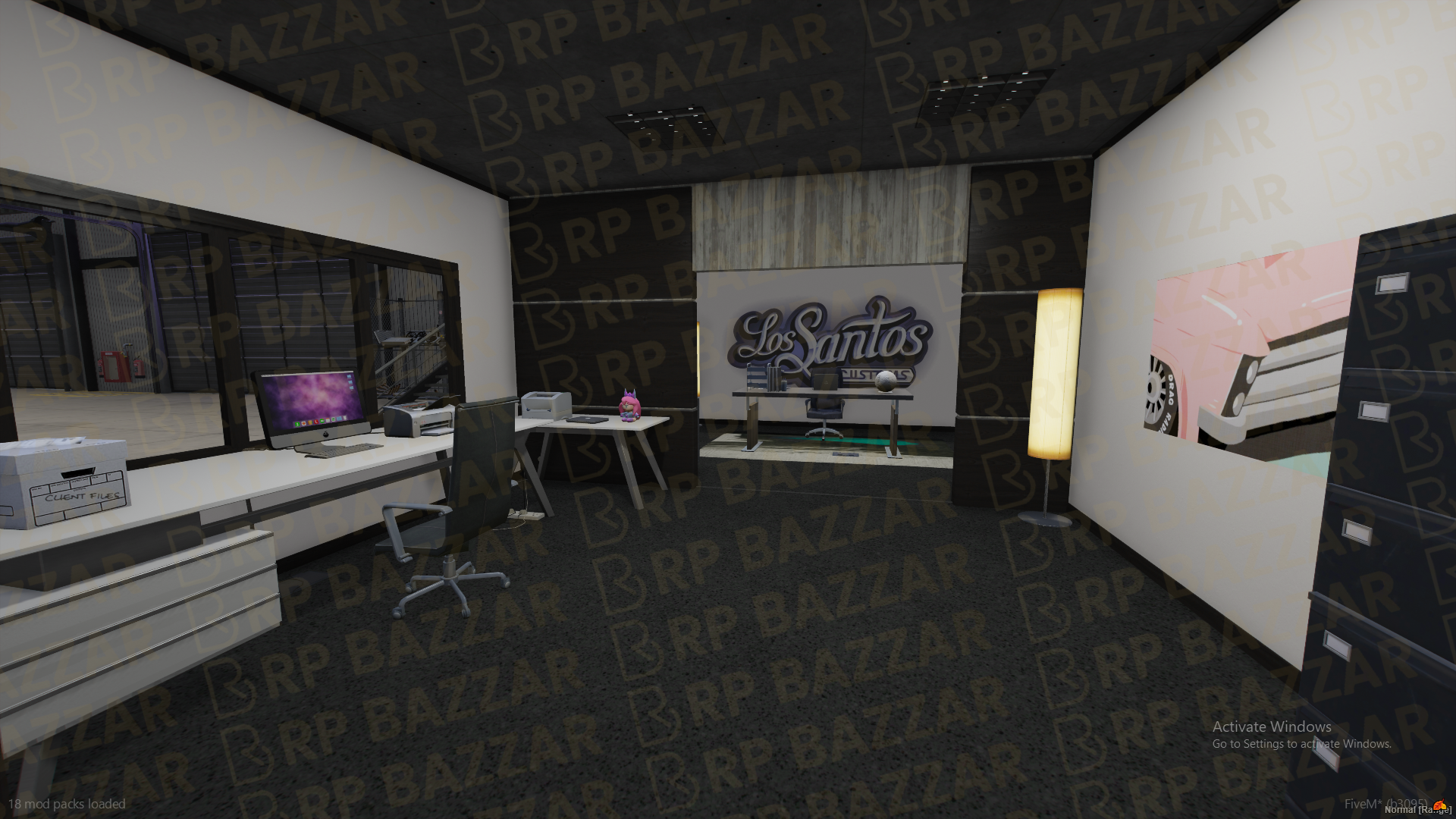 Lore-Friendly Mechanic Shop FiveM MLO — GTA RP Interior — ESX QB QBOX — RPBazzar