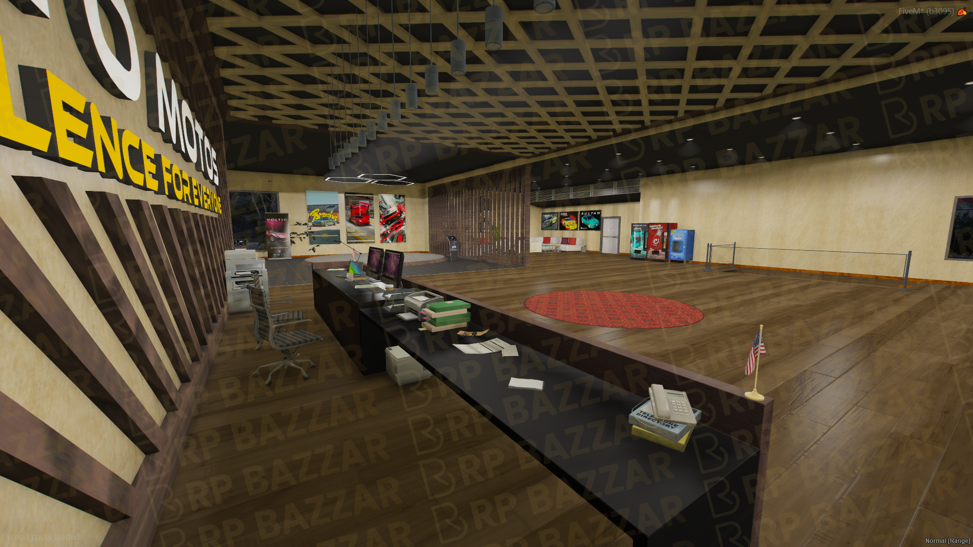 Elite Vehicle Shop FiveM MLO — GTA RP Interior — ESX QB QBOX — RPBazzar