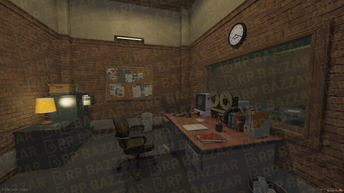 County Police Station FiveM MLO — GTA RP Interior — ESX QB QBOX — RPBazzar