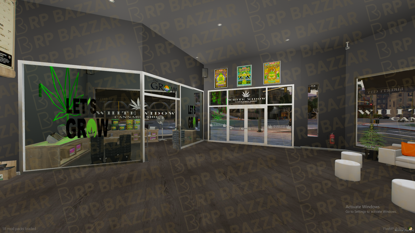 Neon Weed Store FiveM MLO — GTA RP Interior — ESX QB QBOX — RPBazzar