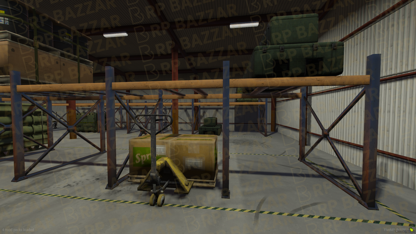 Remote Storage Room & Warehouse FiveM MLO — GTA RP Interior — ESX QB QBOX — RPBazzar