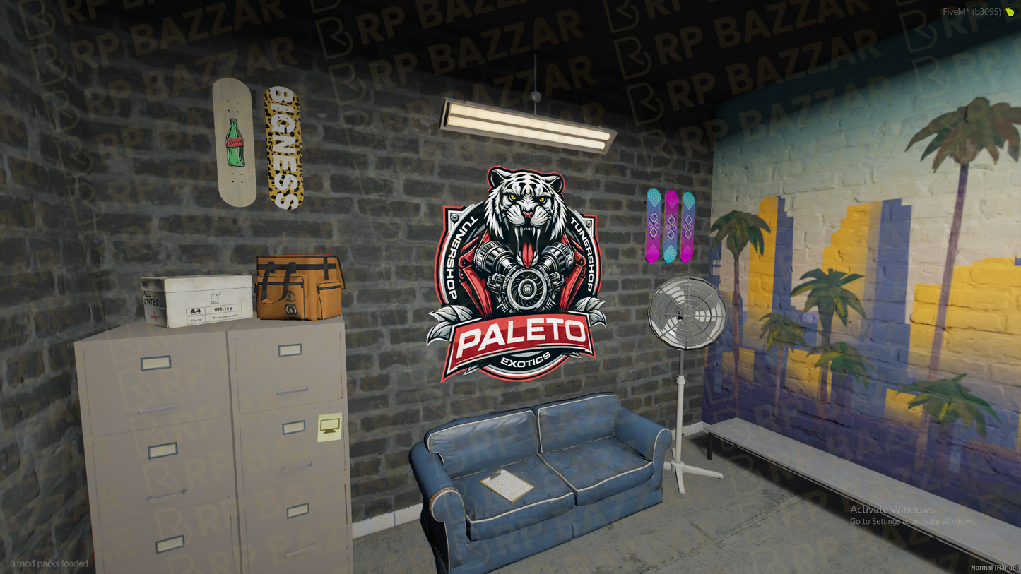 Chop Mechanic Shop FiveM MLO — GTA RP Interior — ESX QB QBOX — RPBazzar