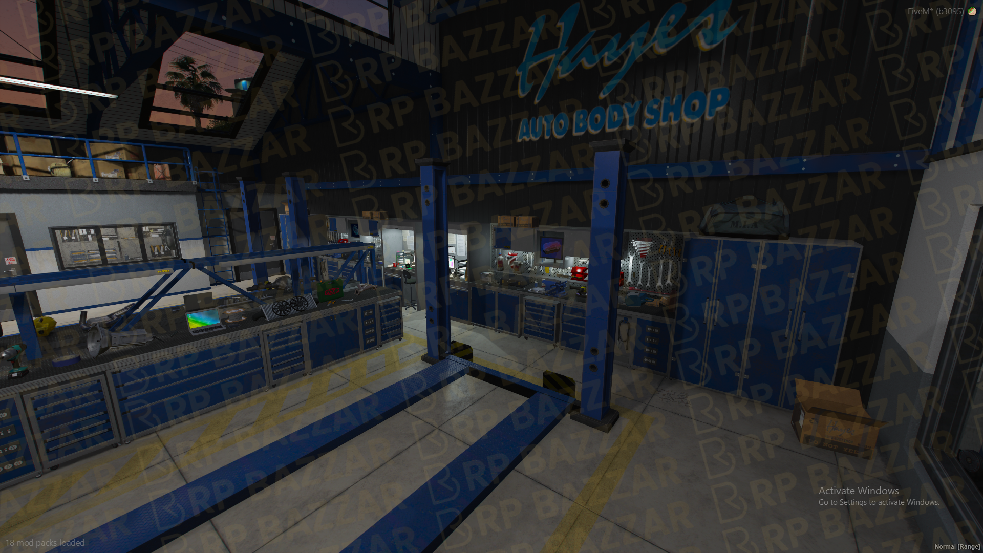 Vintage Mechanic Shop FiveM MLO — GTA RP Interior — ESX QB QBOX — RPBazzar