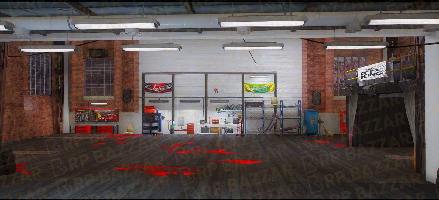 Vibrant Mechanic Shop FiveM MLO — GTA RP Interior — ESX QB QBOX — RPBazzar