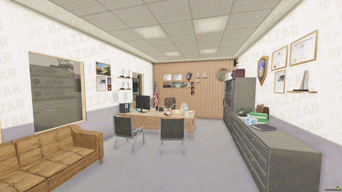 Grand Police Station FiveM MLO — GTA RP Interior — ESX QB QBOX — RPBazzar